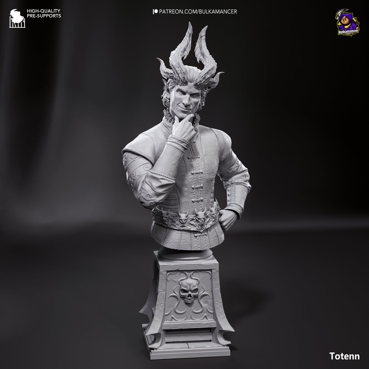 Raphael | Resin Model or Bust Kit | DIY Baldur's Gate 3 Cambion Devil