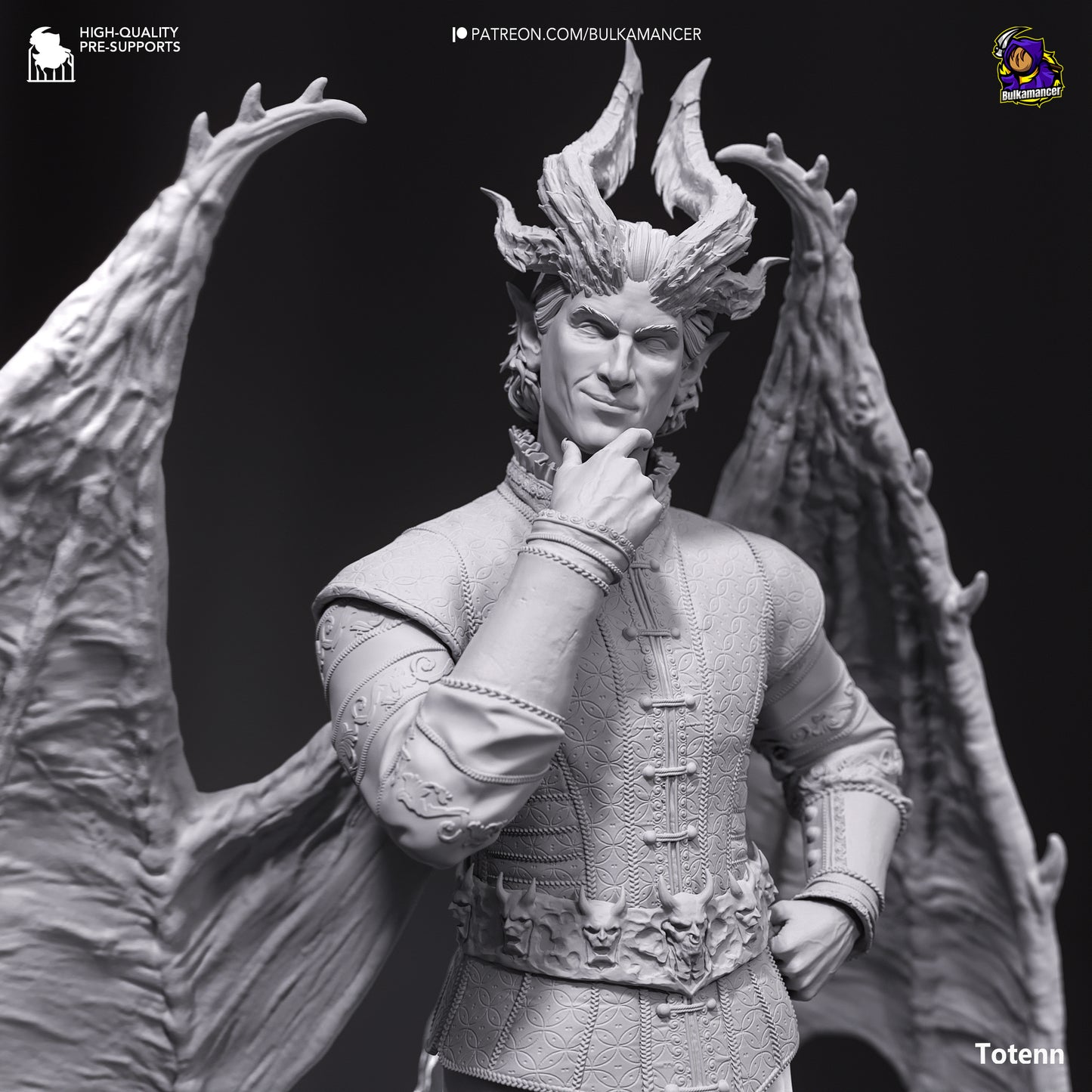 Raphael | Resin Model or Bust Kit | DIY Baldur's Gate 3 Cambion Devil