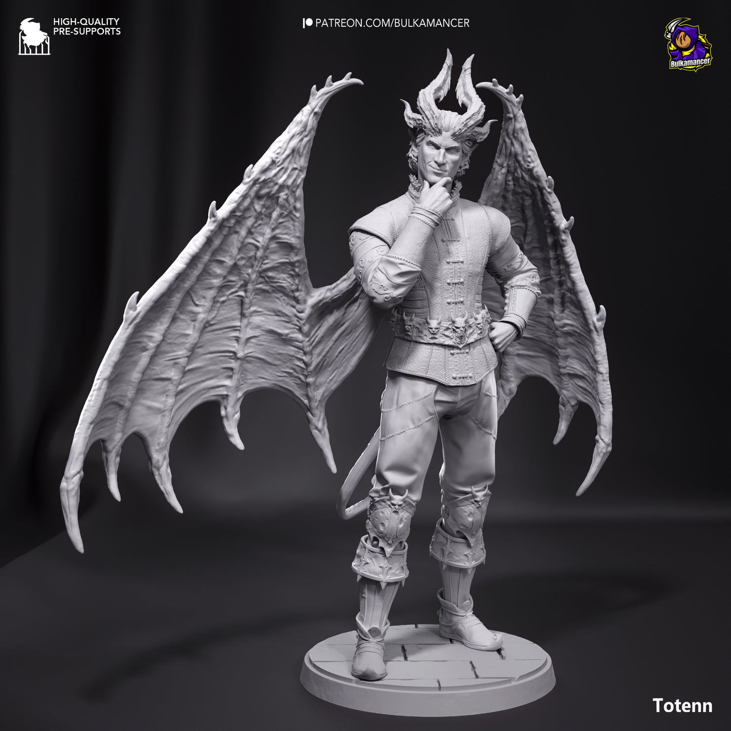 Raphael | Resin Model or Bust Kit | DIY Baldur's Gate 3 Cambion Devil