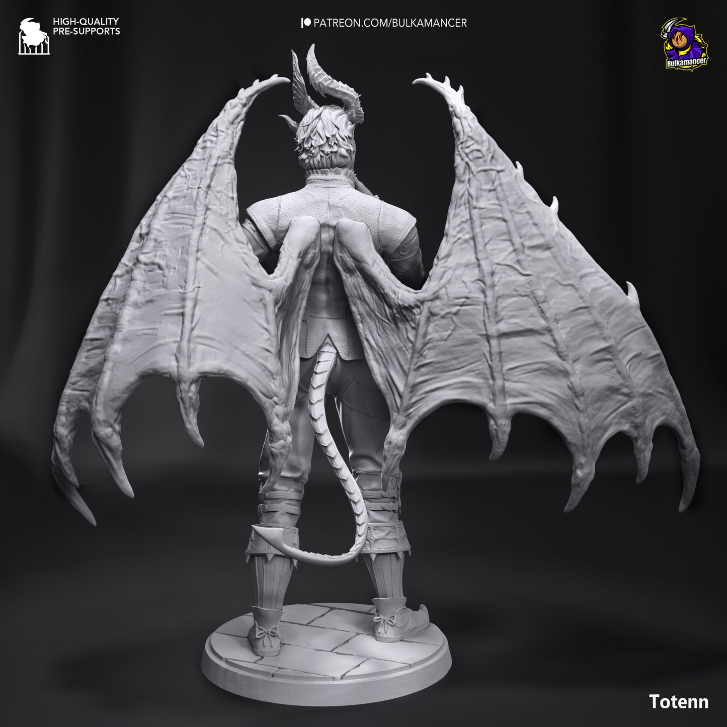 Raphael | Resin Model or Bust Kit | DIY Baldur's Gate 3 Cambion Devil