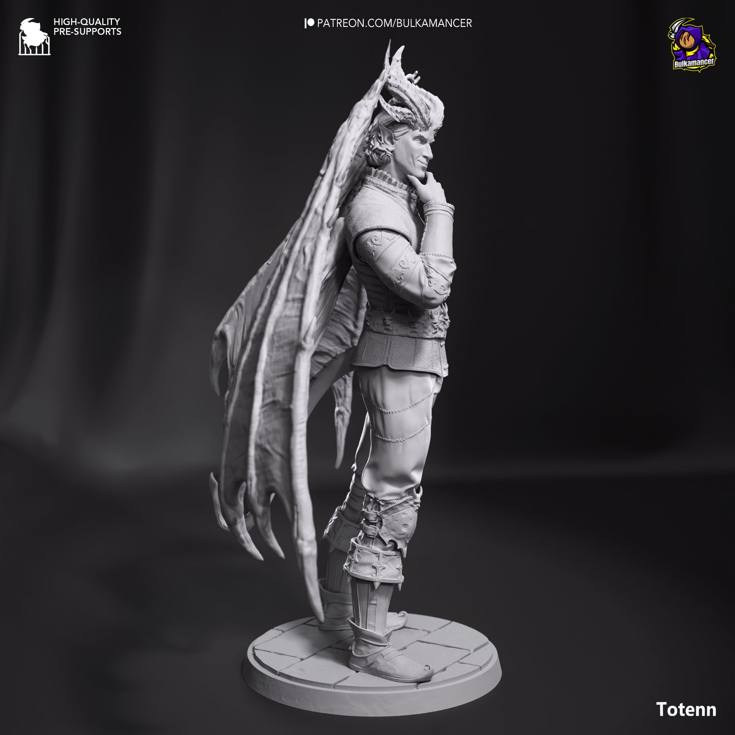 Raphael | Resin Model or Bust Kit | DIY Baldur's Gate 3 Cambion Devil