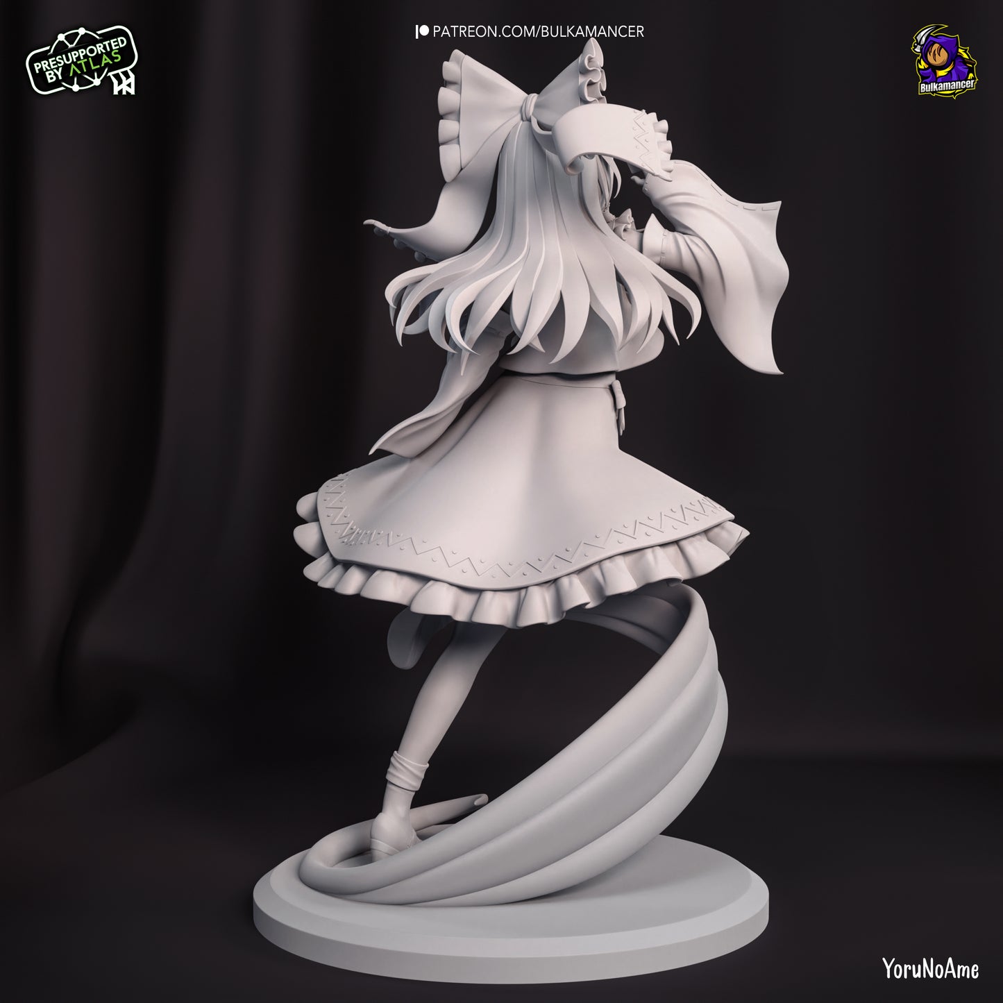 Reimu Hakurei | 8.5-Inch Resin Model Kit | Touhou Project - Shrine Maiden of Fantasy Land