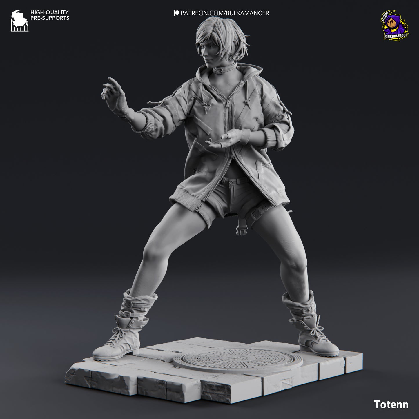 Reina | 9.5-Inch Resin Model Kit | Tekken 8 Purple Lightning