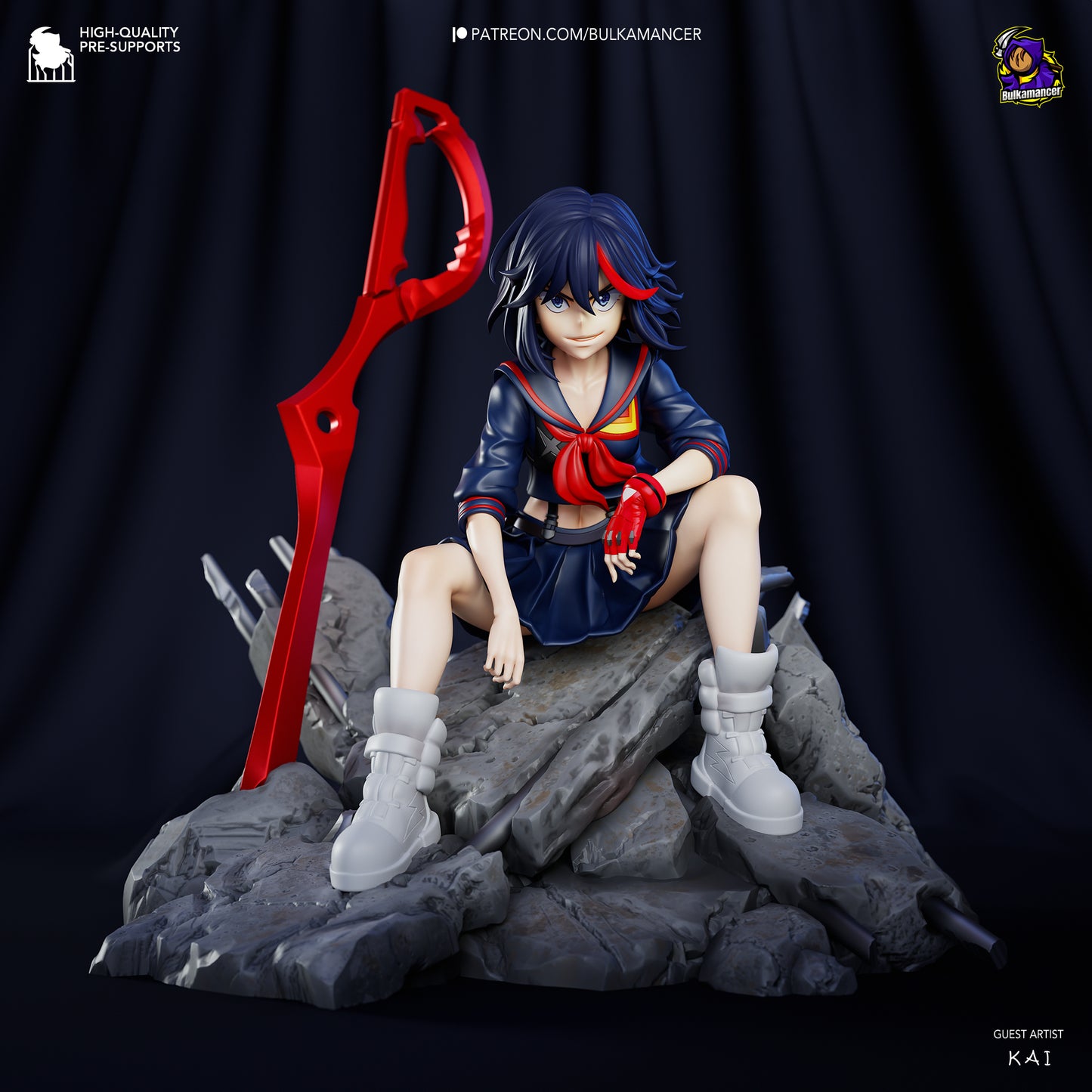 Ryuko Matoi | 7-Inch Resin Model Kit | DIY Kill La Kill Scissor Blade Rebel
