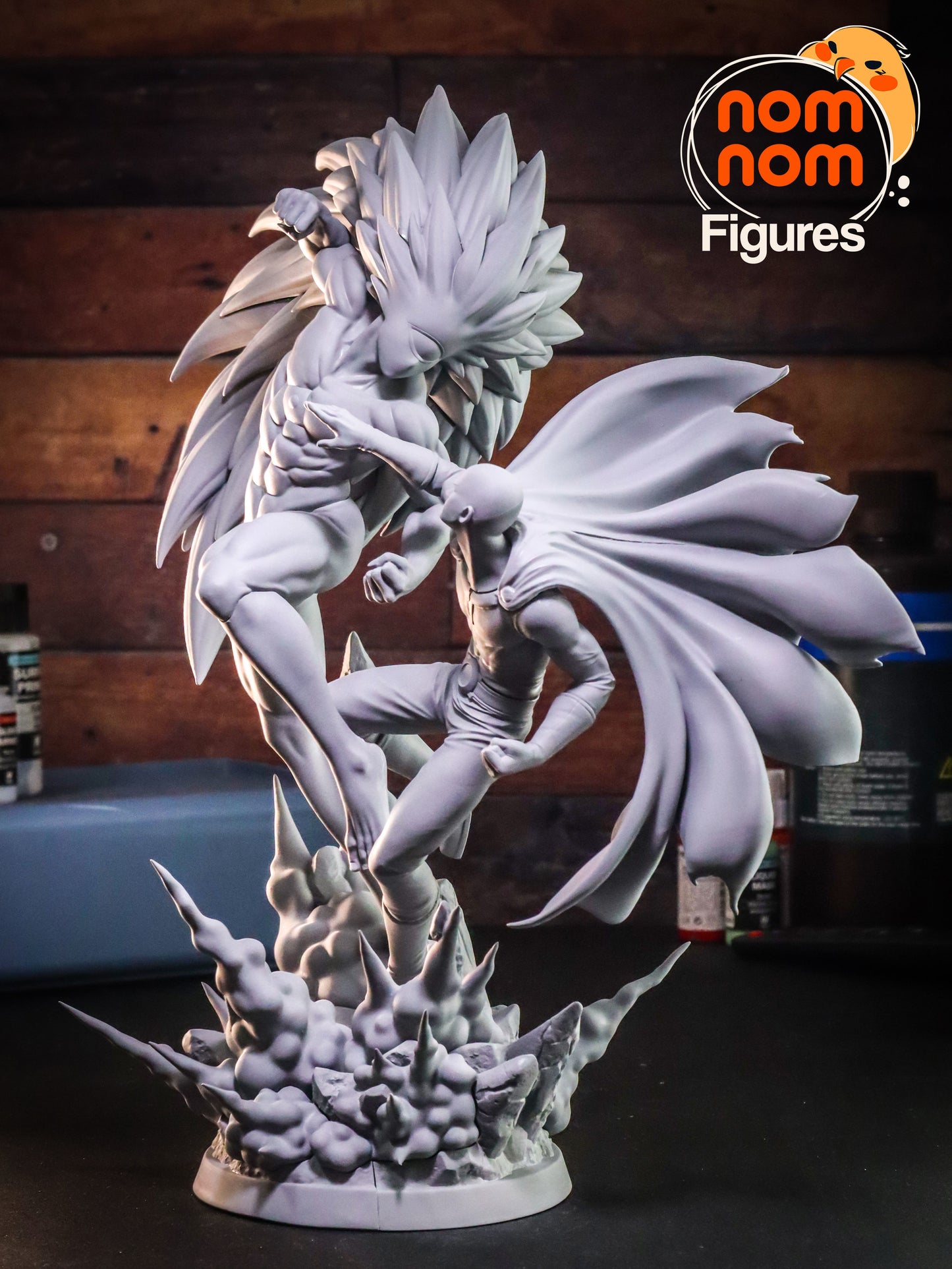Saitama vs Boros | 12.5-Inch Resin Model Kit | DIY One Punch Man Epic Showdown