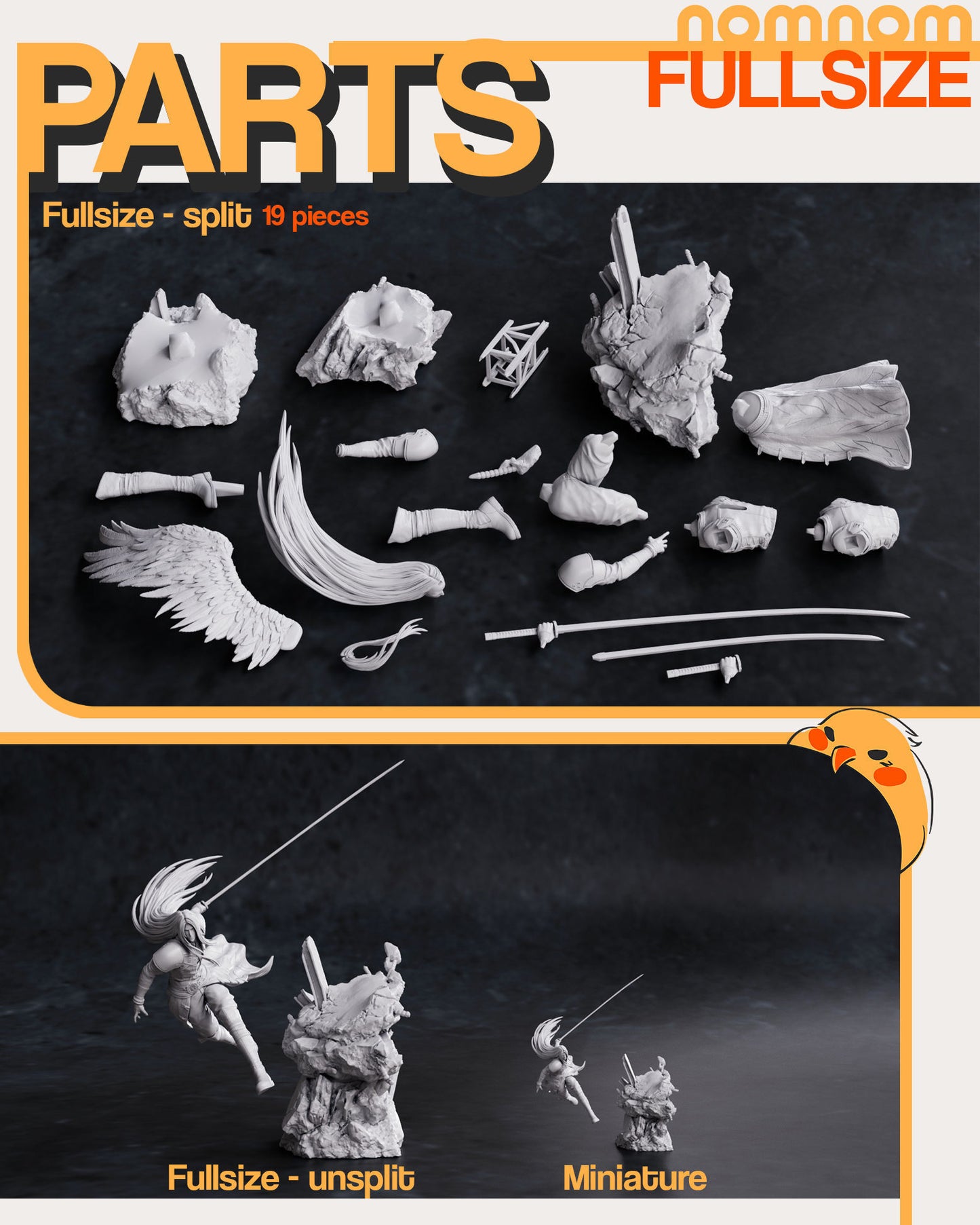 Sephiroth | 15-Inch Resin Model Kit | DIY Final Fantasy VII Villain