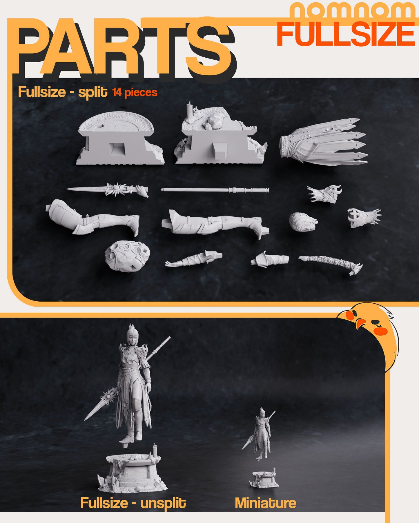 Shadowheart | Resin Model or Bust Kit | BG3 Baldur’s Gate Cleric of Shar