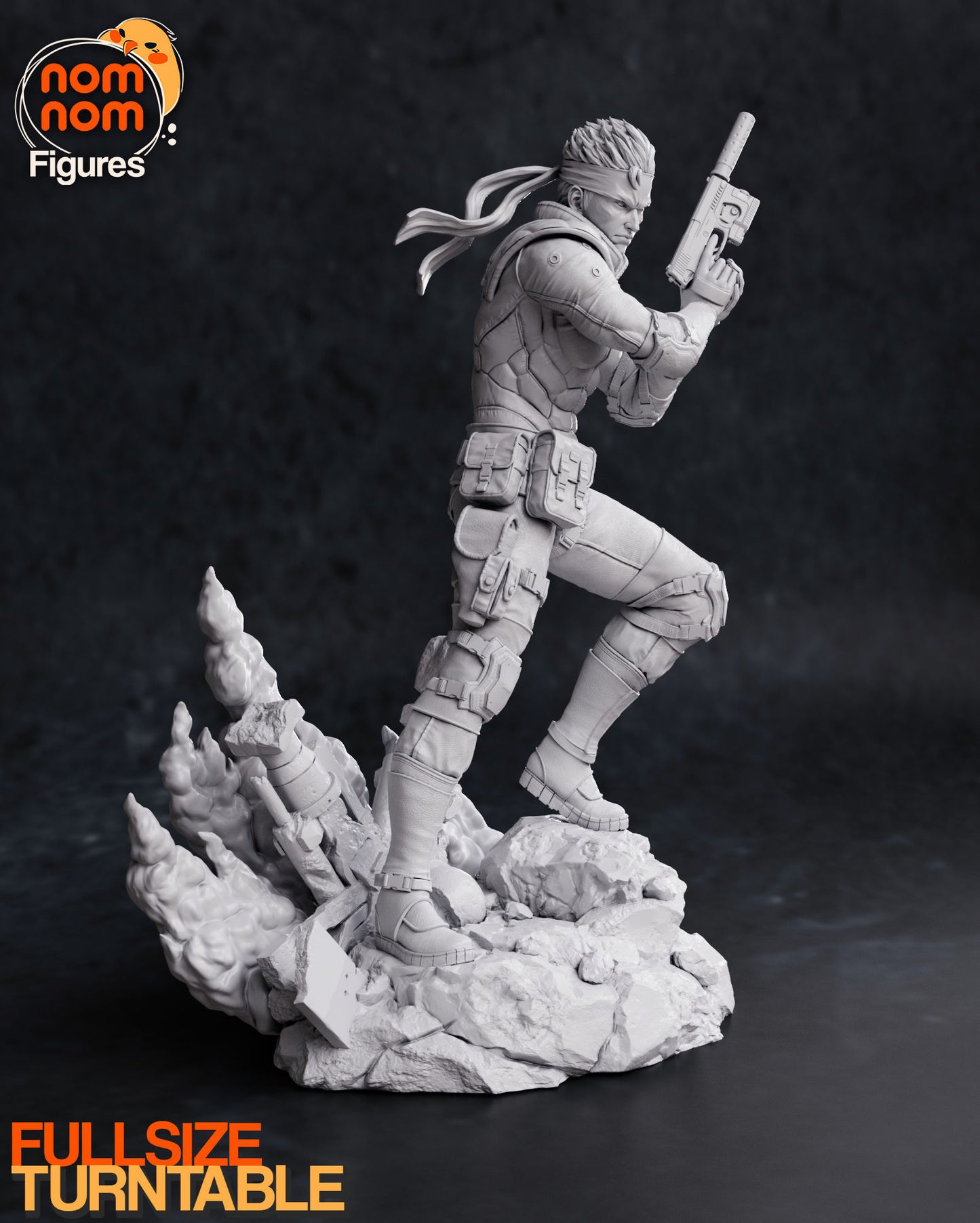 Solid Snake | 7.5-Inch Resin Model Kit | DIY Metal Gear Solid Stealth Operative