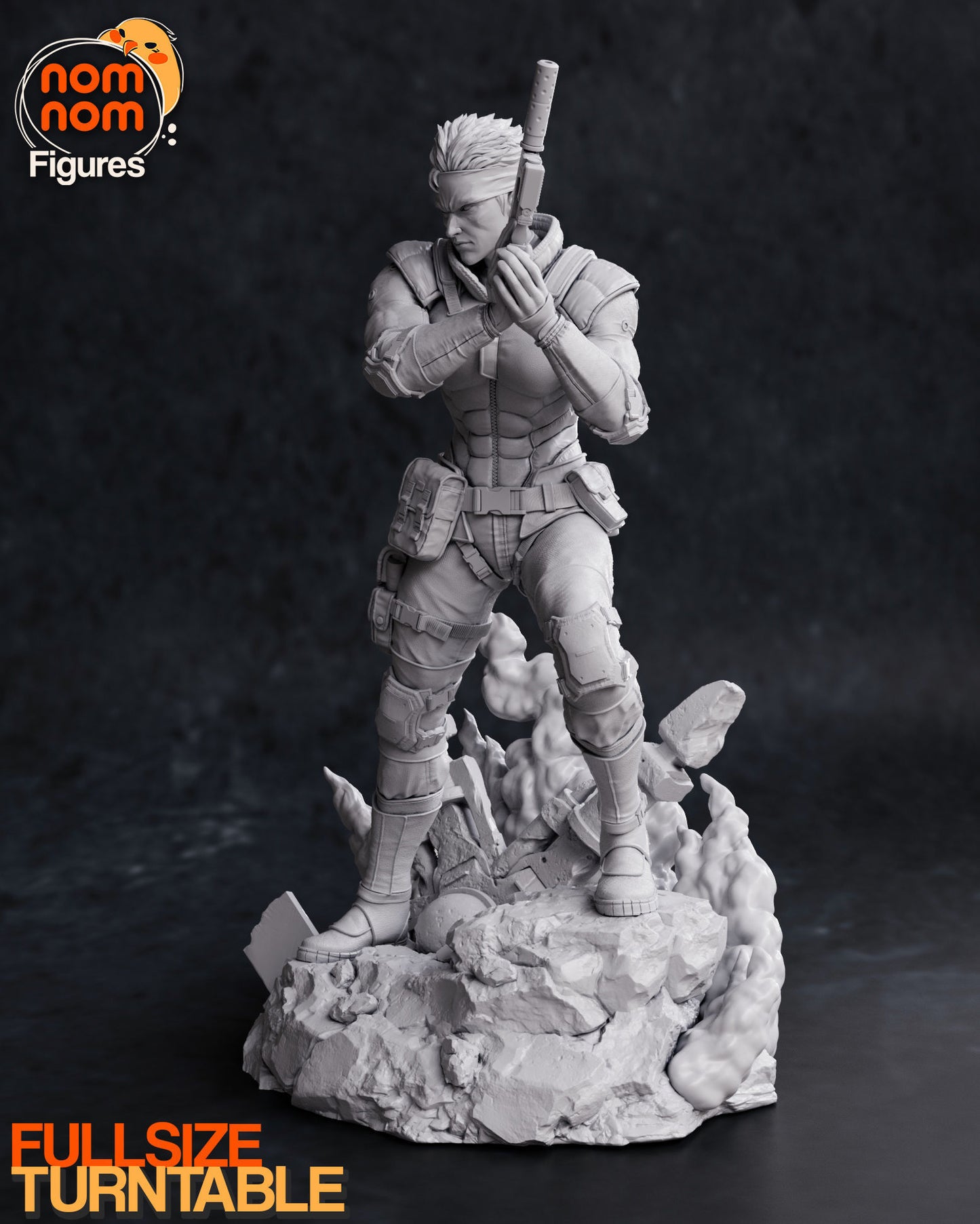 Solid Snake | 7.5-Inch Resin Model Kit | DIY Metal Gear Solid Stealth Operative
