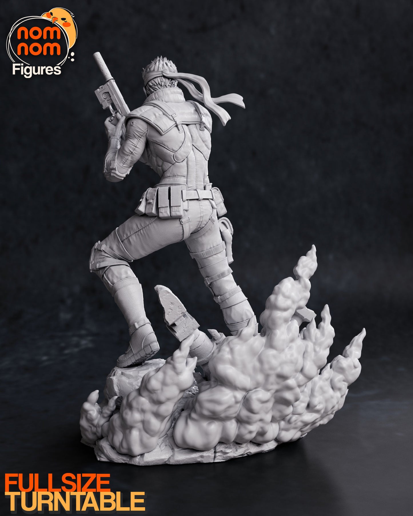 Solid Snake | 7.5-Inch Resin Model Kit | DIY Metal Gear Solid Stealth Operative