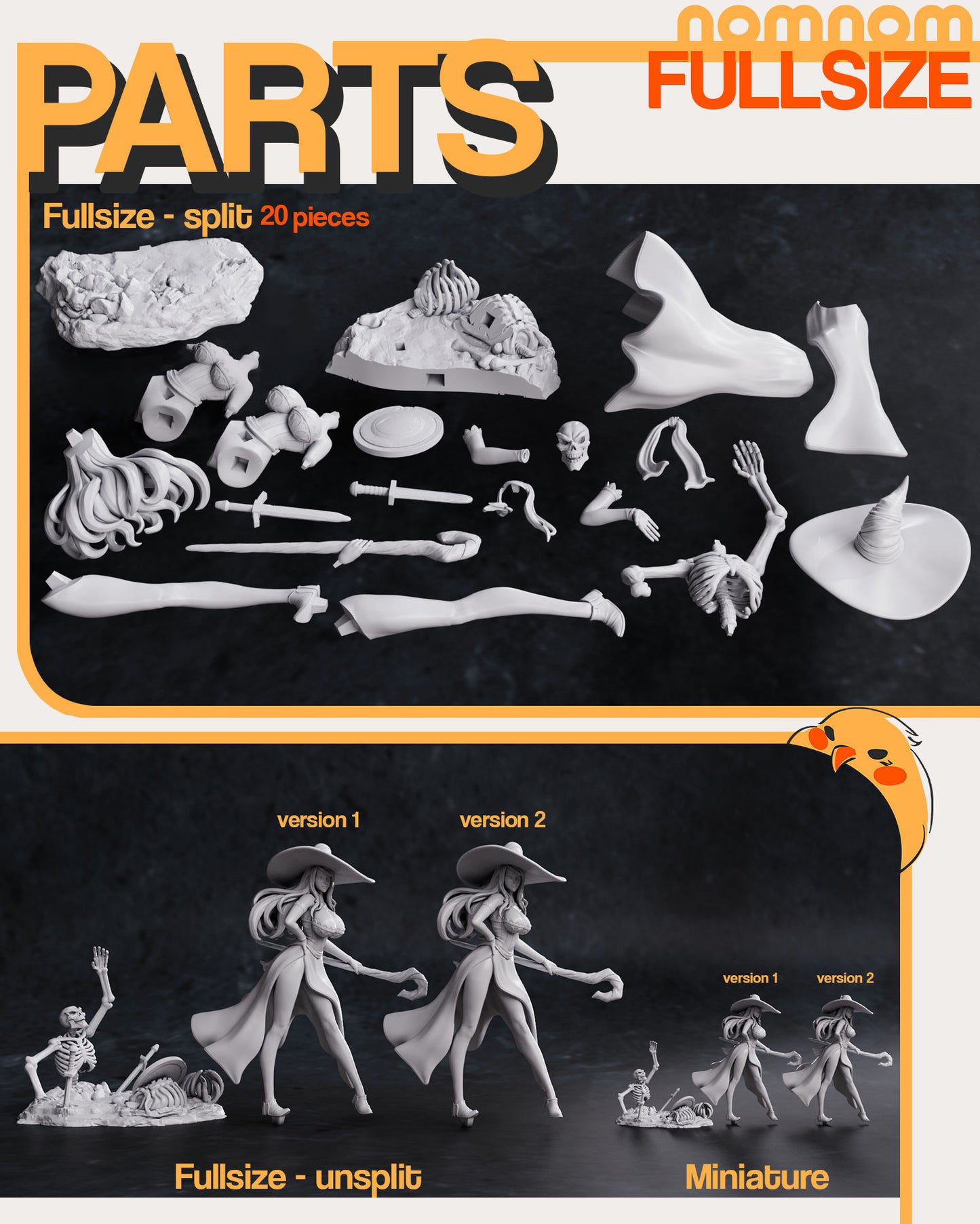 Sorceress | 7.5-Inch Resin Model Kit | DIY Dragon's Crown Spellcaster