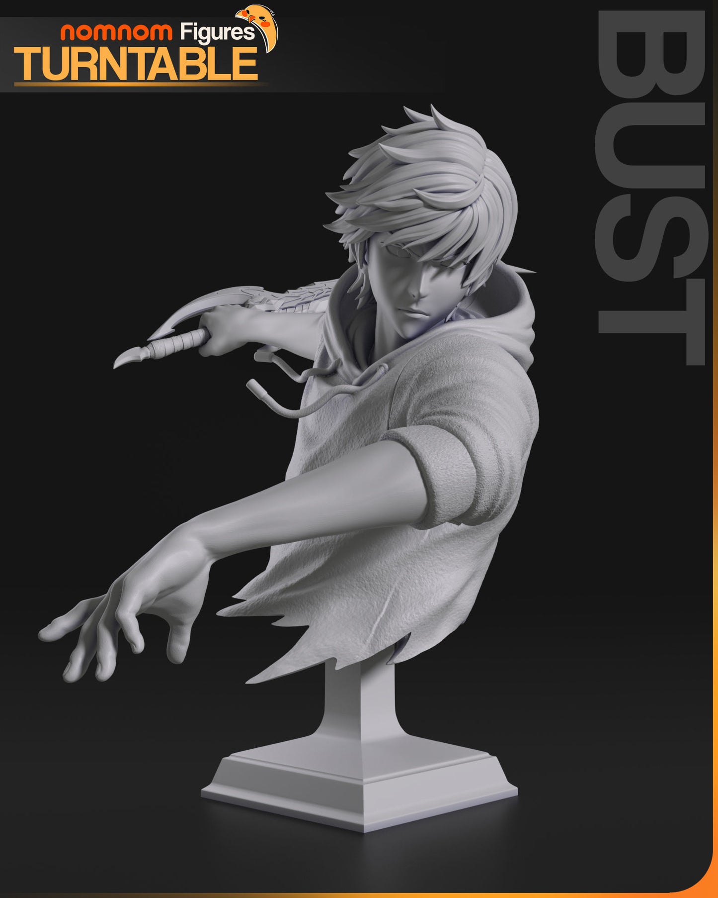 Sung Jin Woo & Beru | Resin Model or Bust Kit | DIY Solo Leveling Shadow Monarch and Elite Soldier