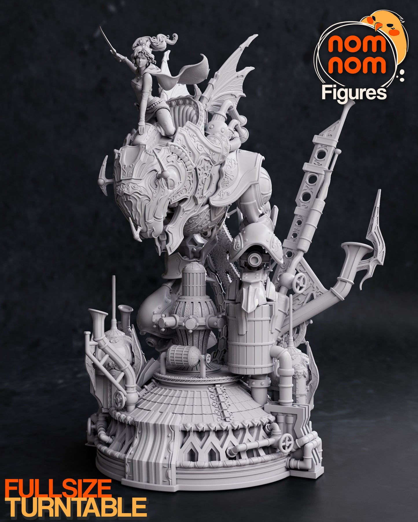 Terra with Magitek | 11.5-Inch Resin Model Kit | DIY Final Fantasy Esper Knight
