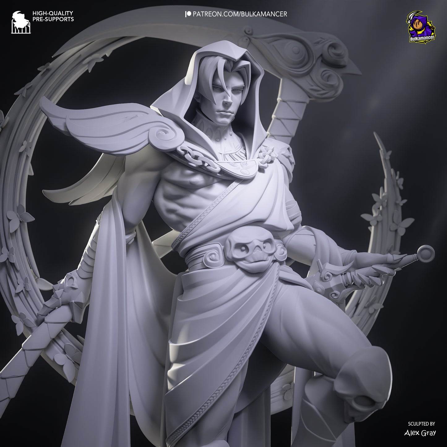 Thanatos | 12.5-Inch Resin Model Kit | Hades Judgment Incarnate of the Underworld