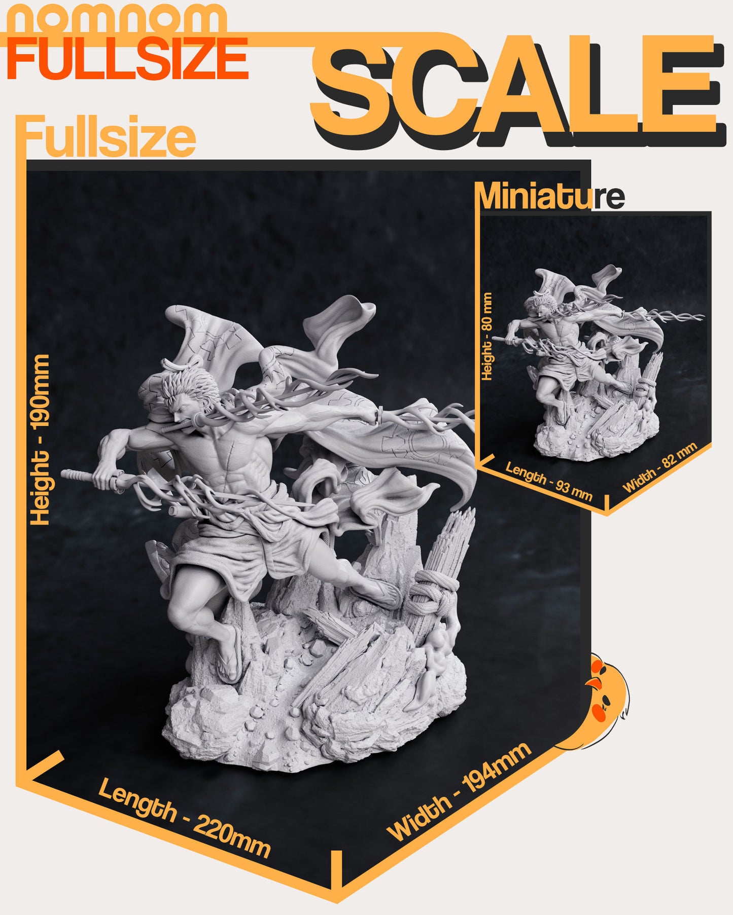 Wano Zoro | Resin Model or Bust Kit | DIY One Piece Three-Sword Samurai