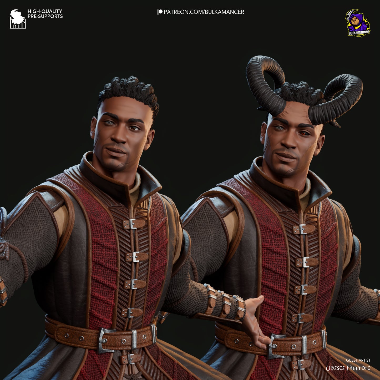 Wyll | Resin Model or Bust Kit | DIY Baldur's Gate 3 Blade of Frontiers