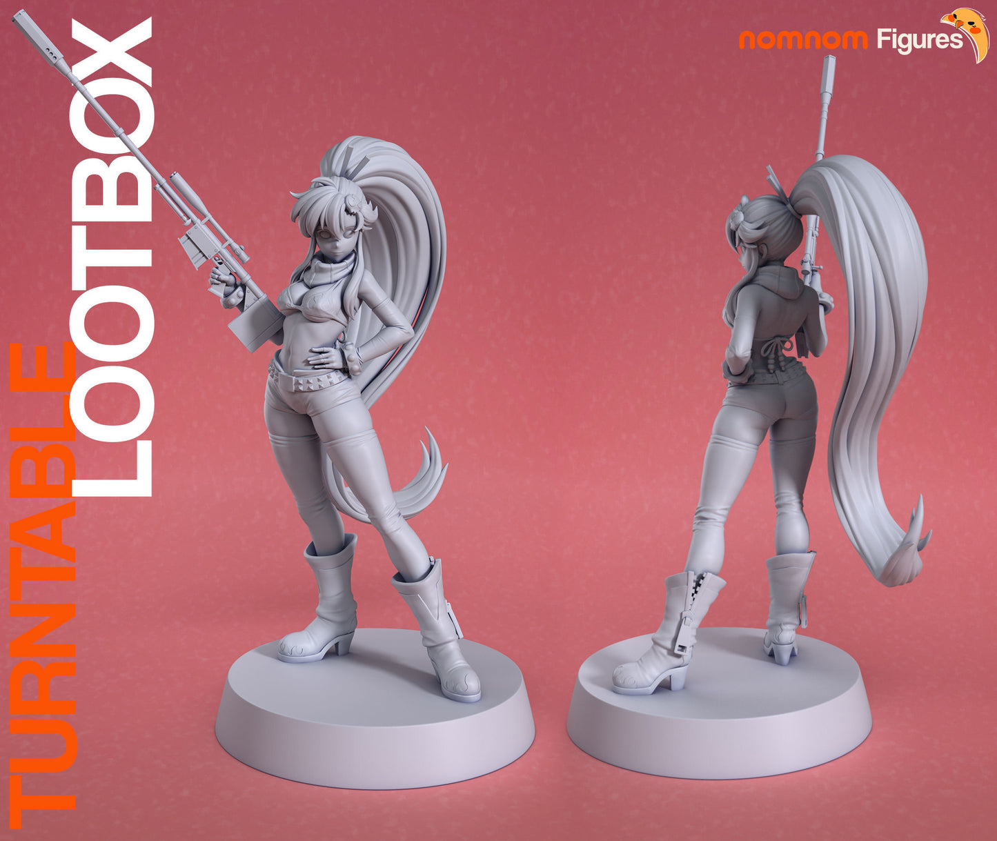 Yoko Littner | 7.5-Inch Resin Model Kit | DIY Tengen Toppa Gurren Lagann Sharpshooter