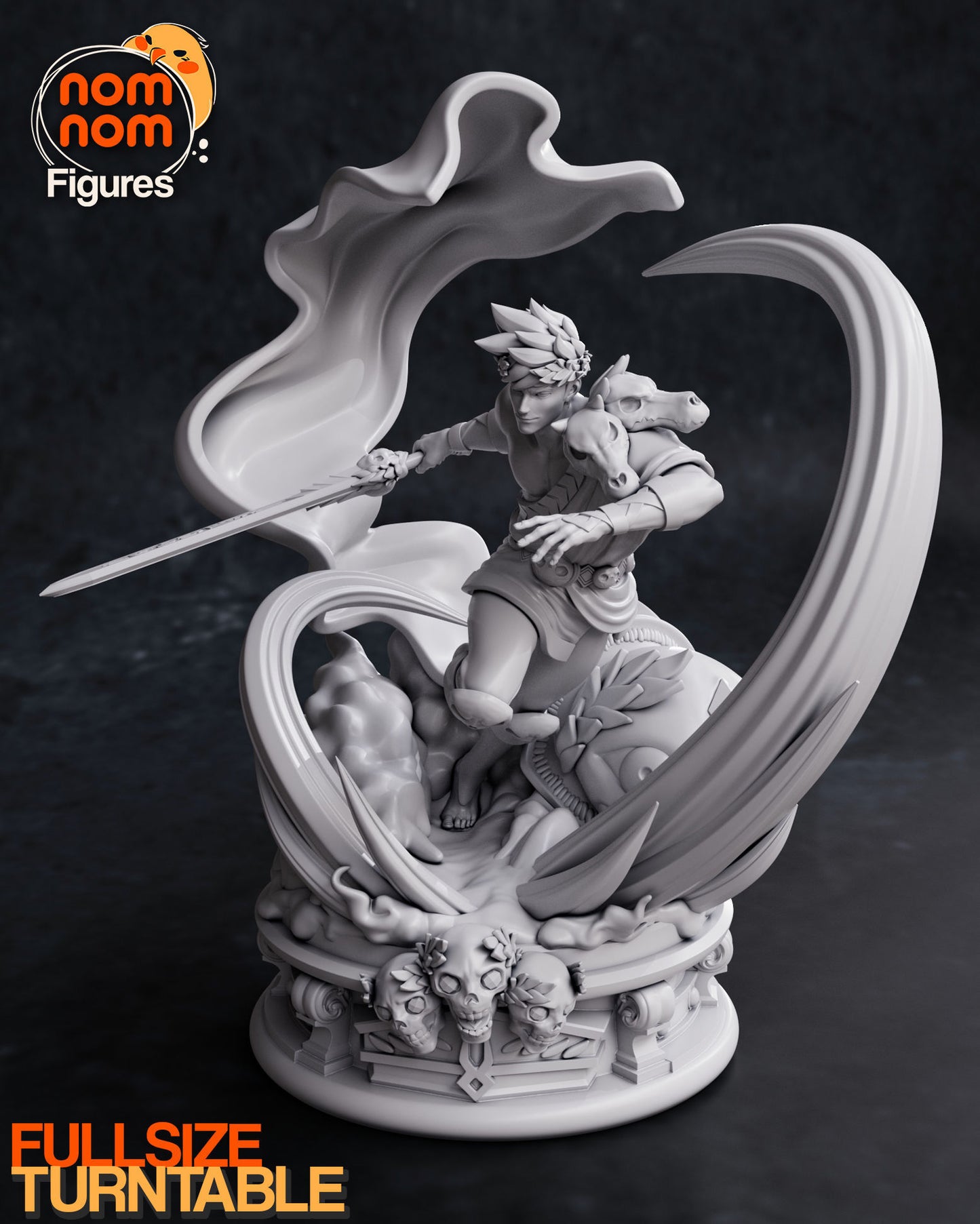 Zagreus | 10-Inch Resin Model Kit | DIY Hades Underworld Prince