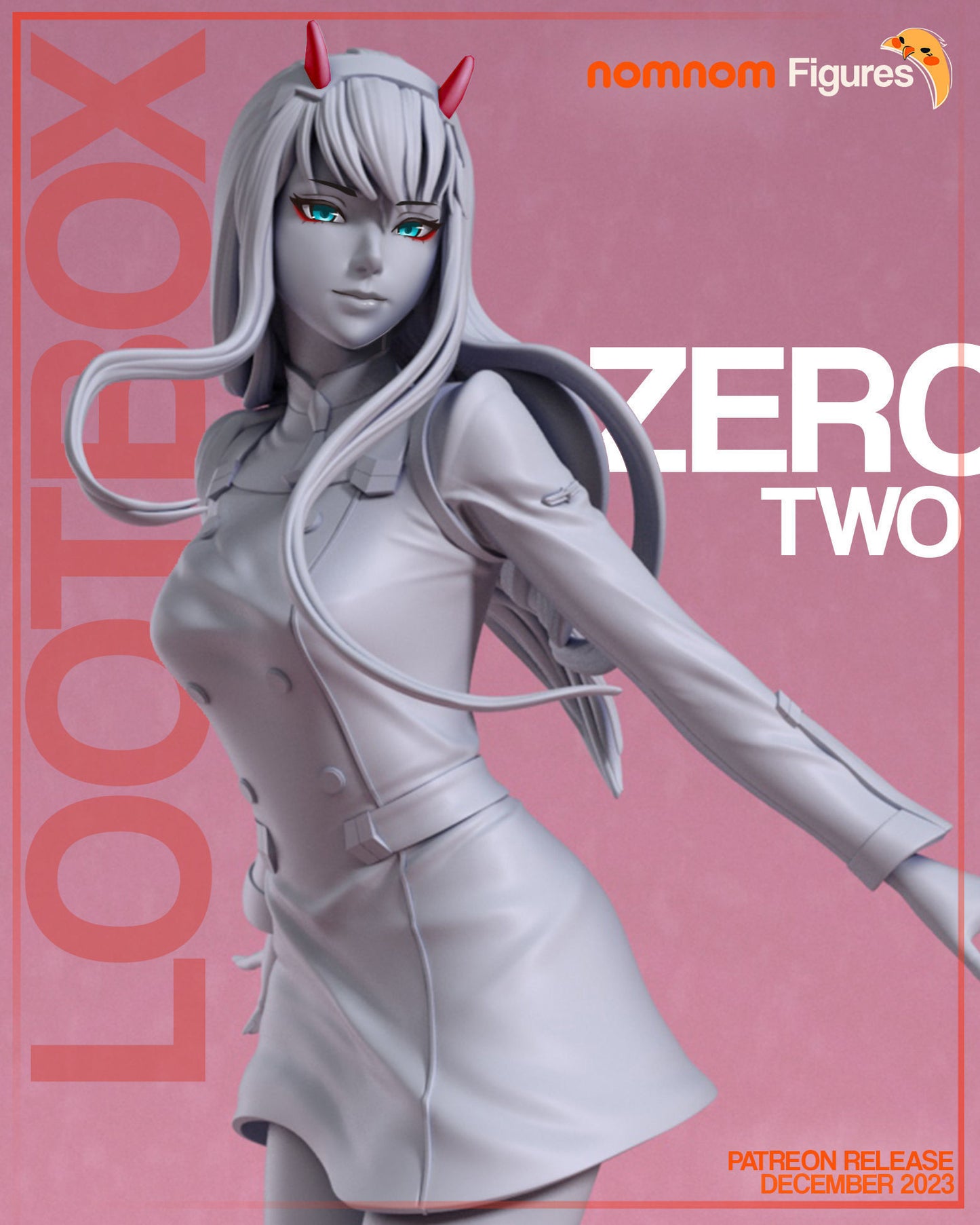 Zero Two | 7.5-Inch Resin Model Kit | DIY Darling in the FRANXX Elite Pilot