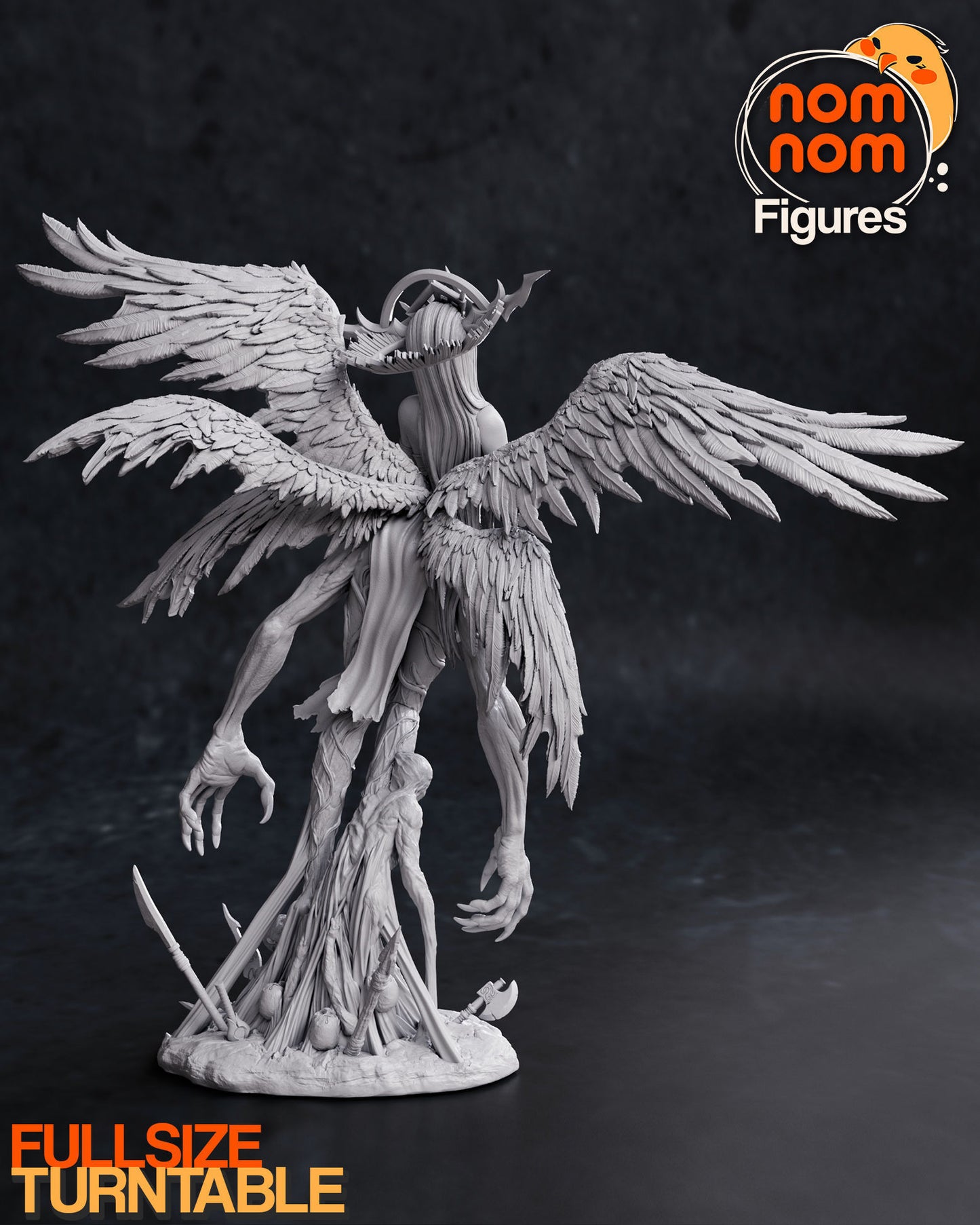 Zhazel | 9.5-Inch Resin Model Kit | DIY Angel Demoness
