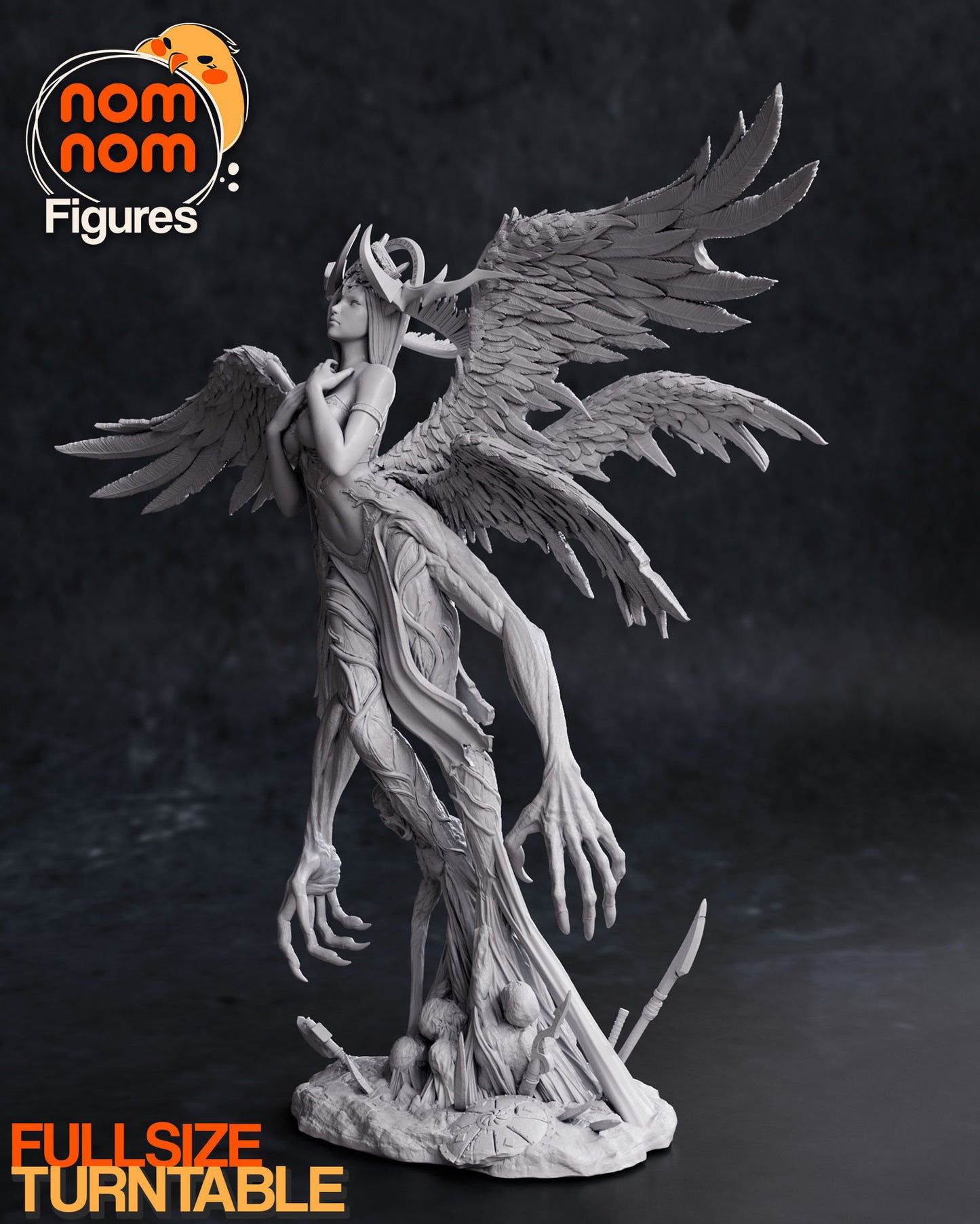 Zhazel | 9.5-Inch Resin Model Kit | DIY Angel Demoness