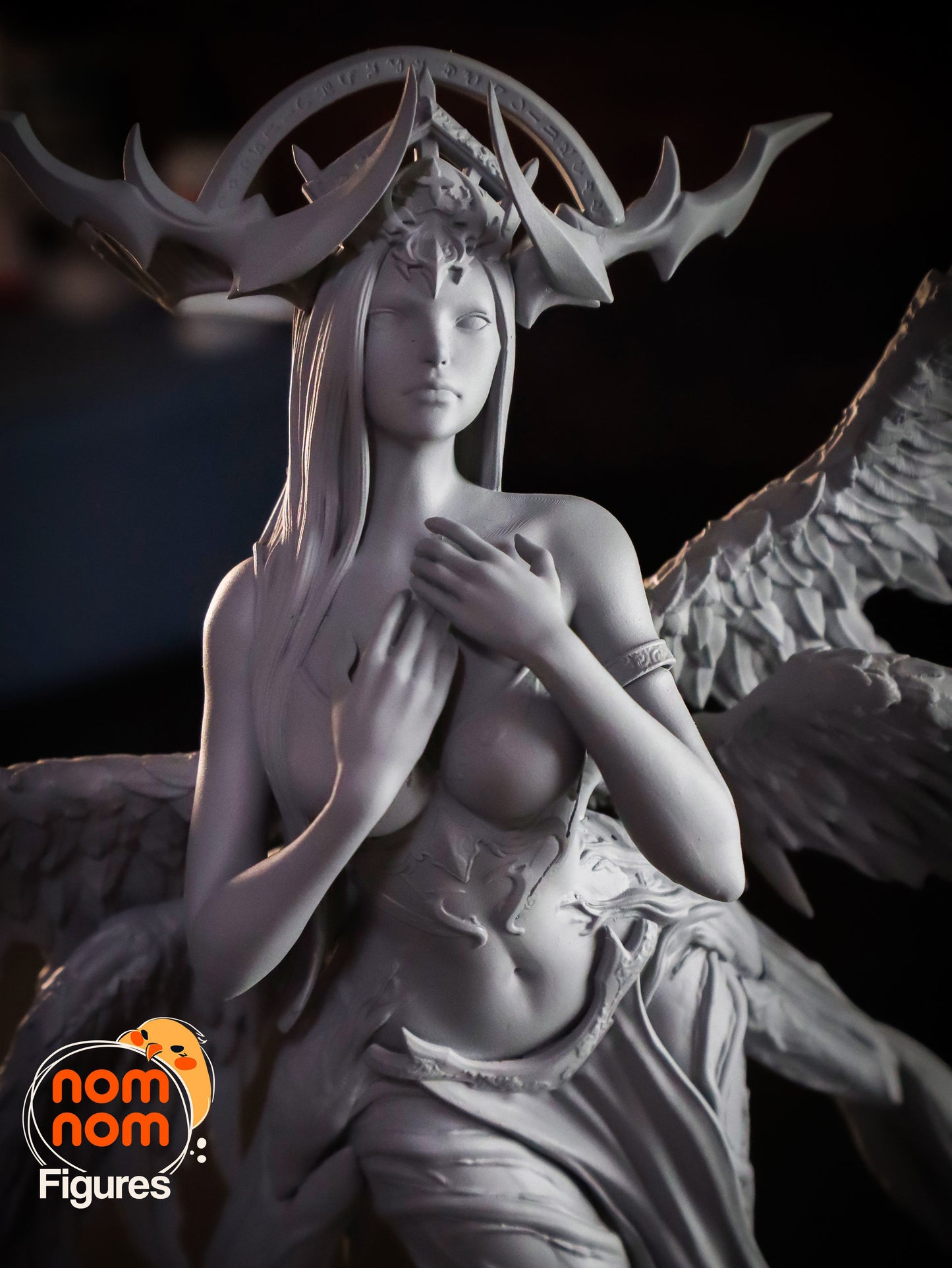 Zhazel | 9.5-Inch Resin Model Kit | DIY Angel Demoness