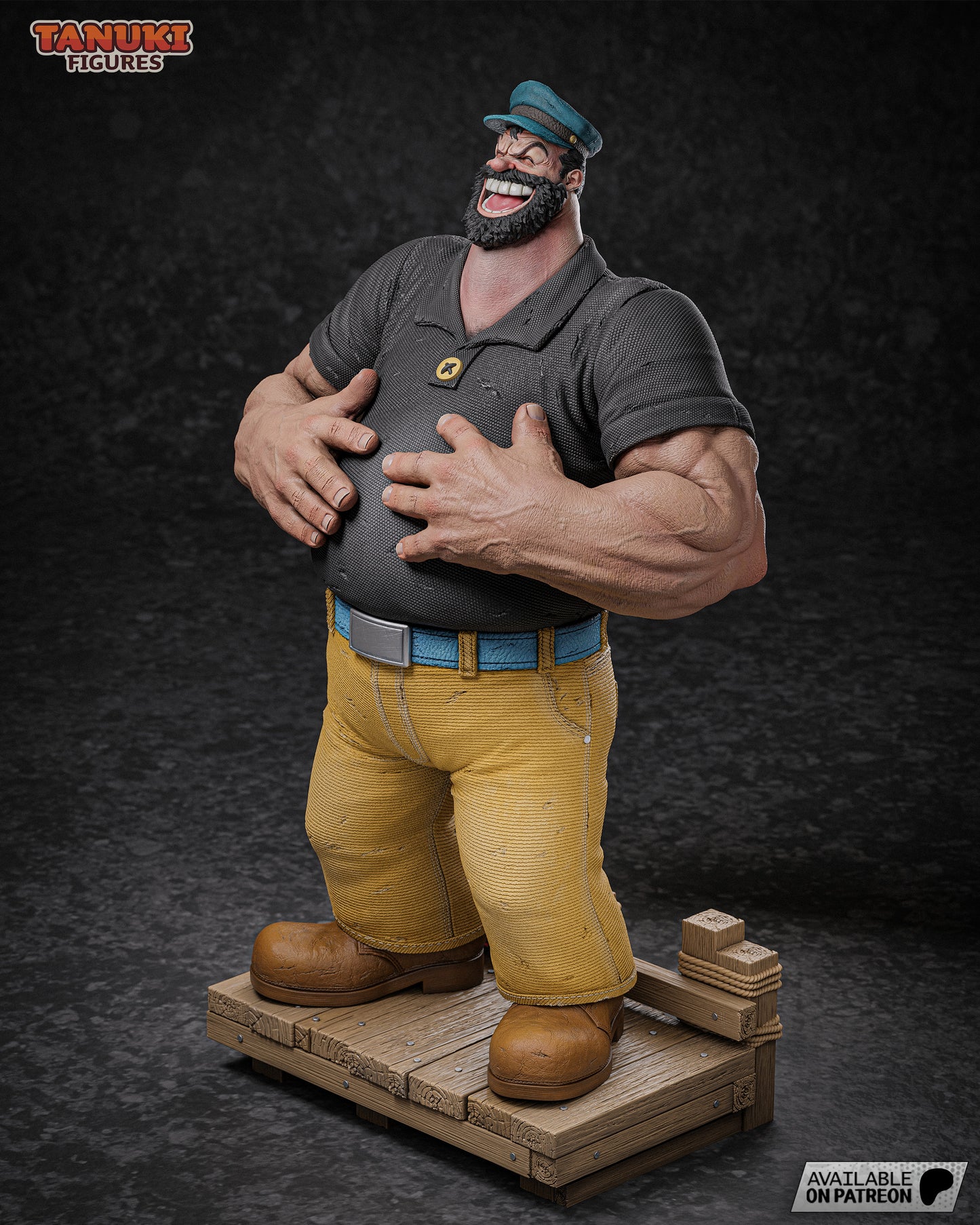 Bluto | Resin Model or Bust Kit | Popeye Sea Rival