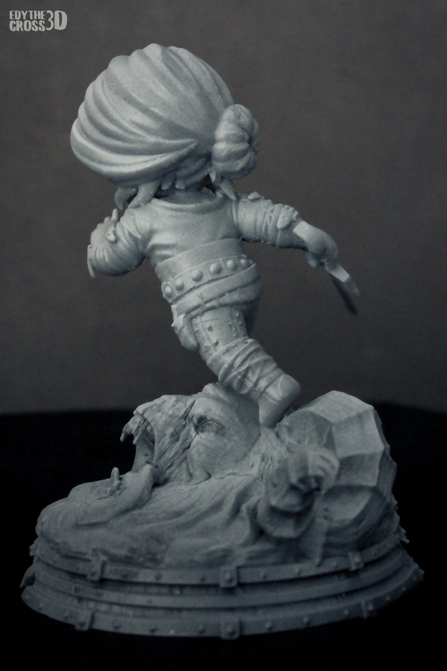Chibi Ciri | 4-Inch Resin Model Kit | DIY Witcher Mini Elder Blood