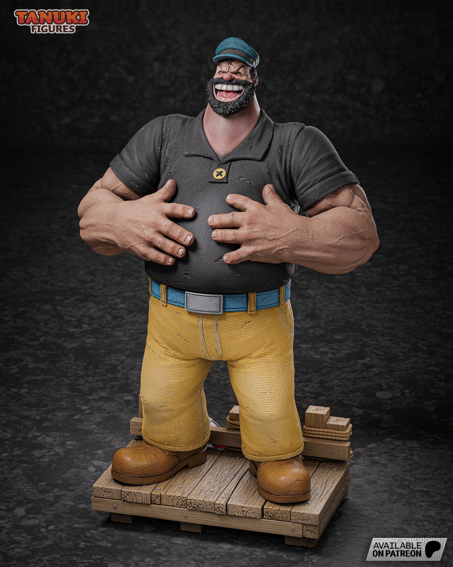 Bluto | Resin Model or Bust Kit | Popeye Sea Rival