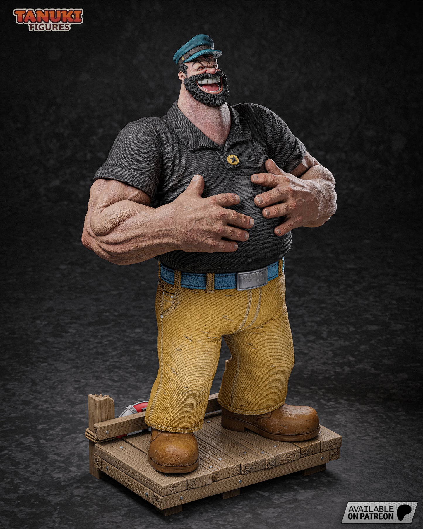 Bluto | Resin Model or Bust Kit | Popeye Sea Rival