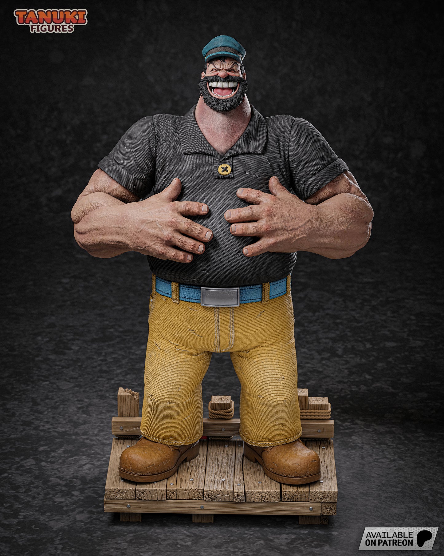 Bluto | Resin Model or Bust Kit | Popeye Sea Rival