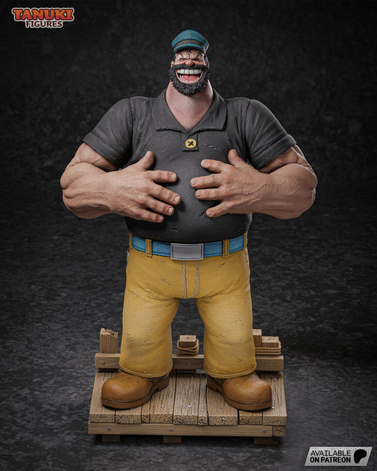 Bluto | Resin Model or Bust Kit | Popeye Sea Rival