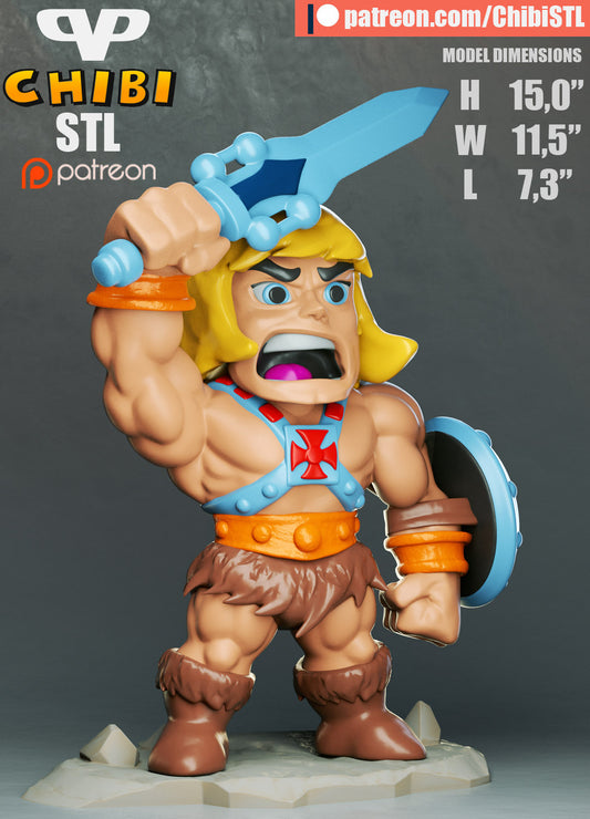 Chibi He-Man | Resin Model Kit | Defender of Eternia