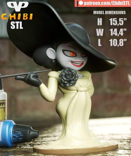 Chibi Lady Dimitrescu | Resin Model Kit | Resident Evil Village Vampire