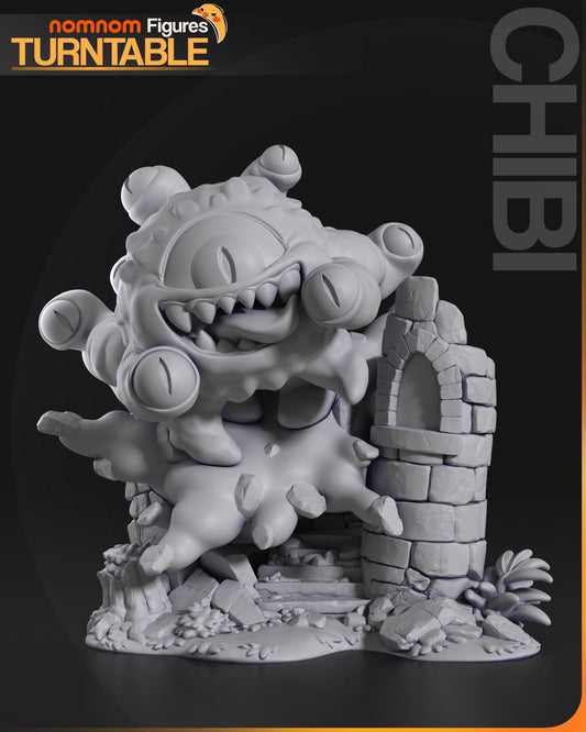 Chibi Beholder | 3-Inch Resin Model Kit | DIY Dungeons and Dragons Scene