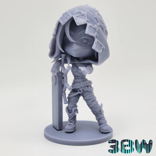 Chibi Jinx | 4-Inch Resin Model Kit | DIY Arcane: League of Legends Firecracker