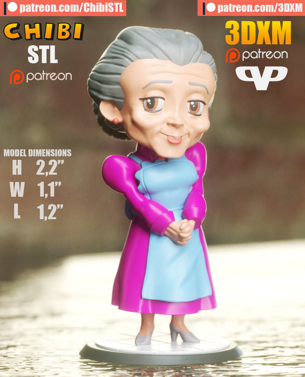 Chibi Aunt May | Resin Model Kit | Marvel Spiderman Matriarch