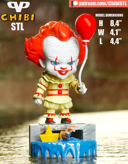 Chibi Pennywise | Resin Model Kit | Sewer Clown Menace