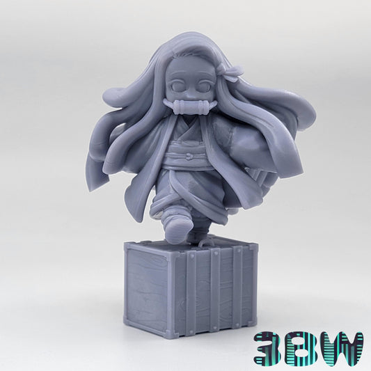 Chibi Nezuko | 3.5-Inch Resin Model Kit | DIY Demon Slayer (Kimetsu no Yaiba)