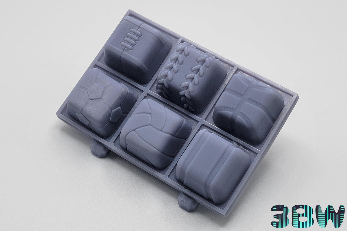 Sports Ball Keycap Set | Unpainted Resin Artisan Caps | Cherry MX | Basketball, Soccer, Baseball, Football, Volleyball, Tennis