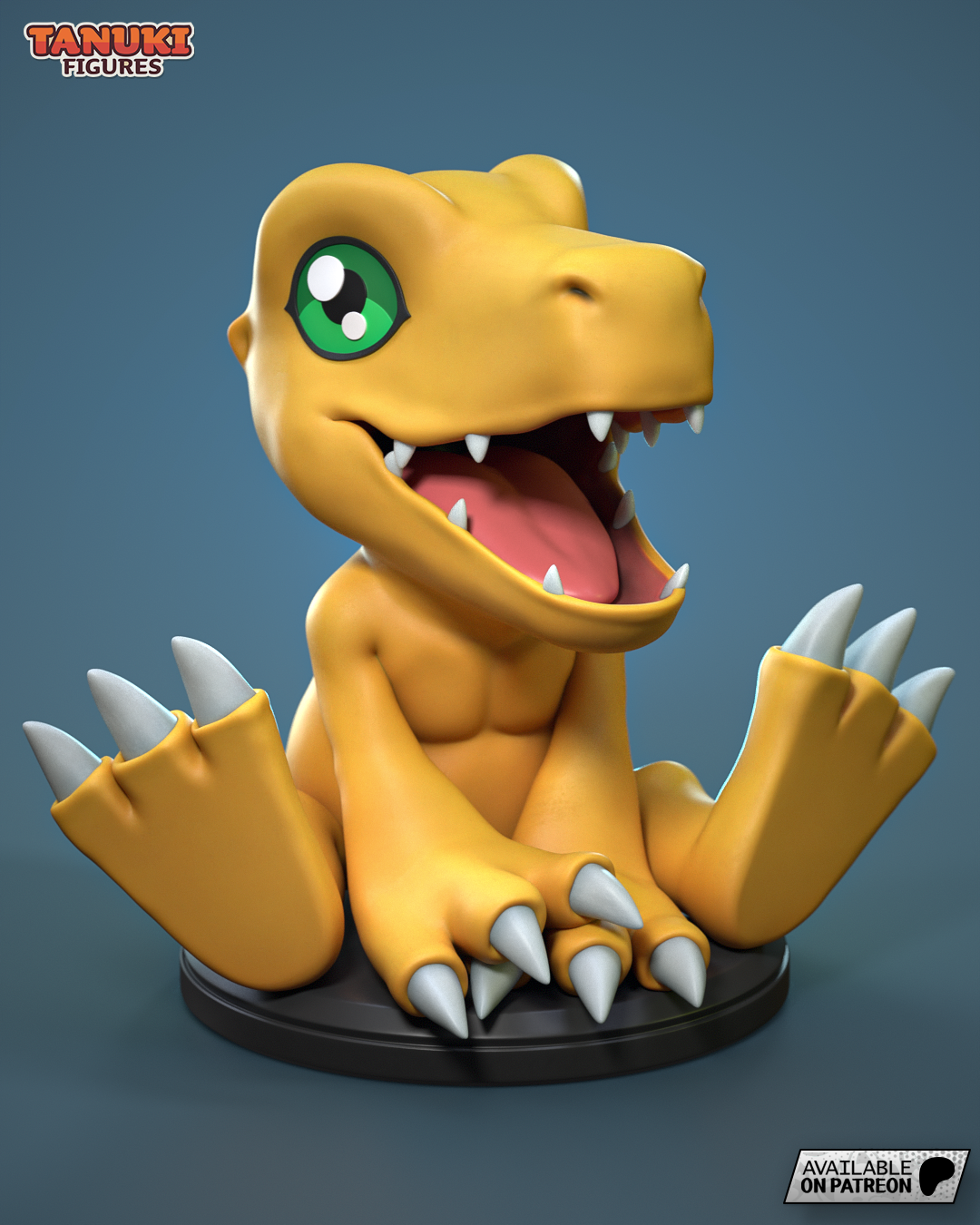 Agumon  | 3-Inch Resin Model Kit | Digimon Rookie Dino Buddy