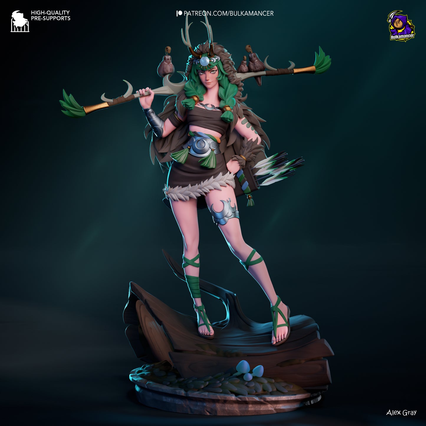 Artemis | 11-Inch Resin Model Kit | Hades Moonlit Goddess of the Hunt