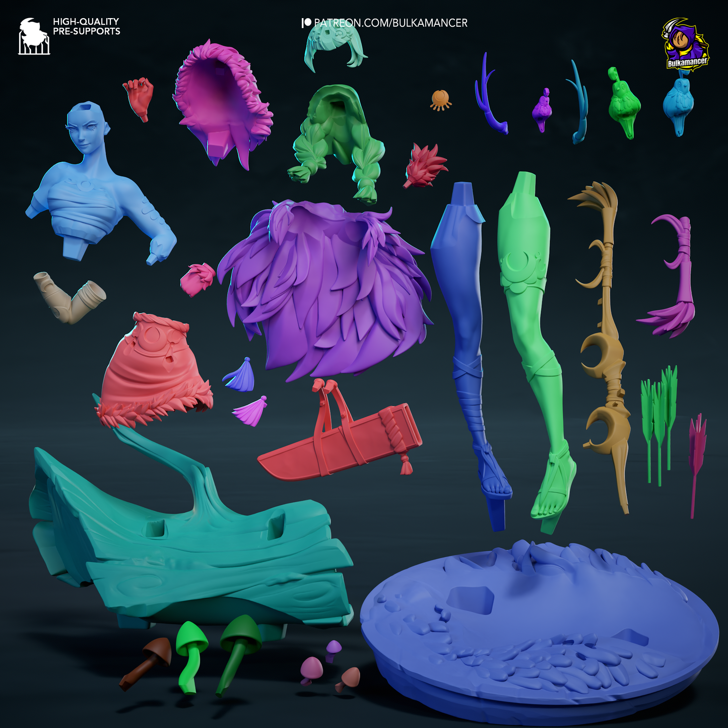 Artemis | 11-Inch Resin Model Kit | Hades Moonlit Goddess of the Hunt