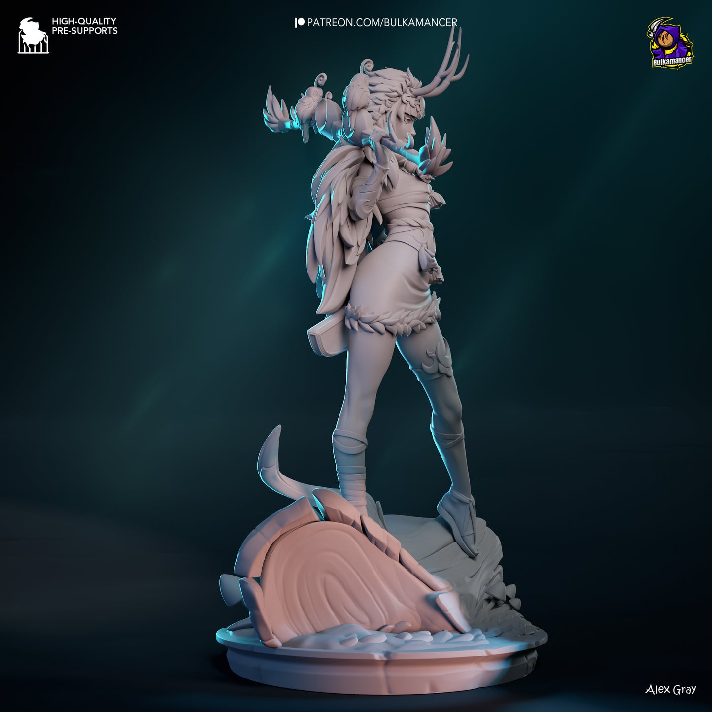 Artemis | 11-Inch Resin Model Kit | Hades Moonlit Goddess of the Hunt