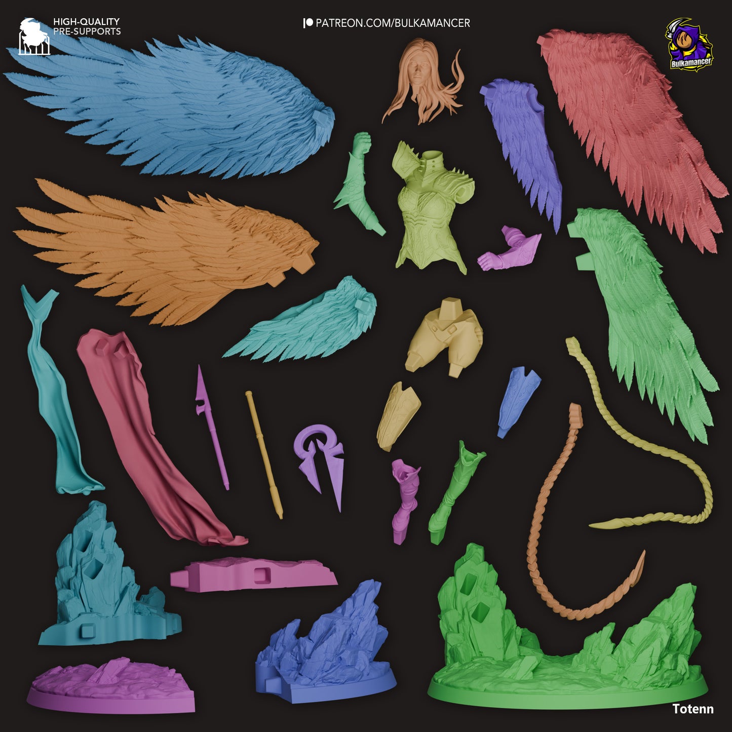 Avacyn Angel of Hope | 13-Inch Resin Model Kit | Archangel Protector of Innistrad