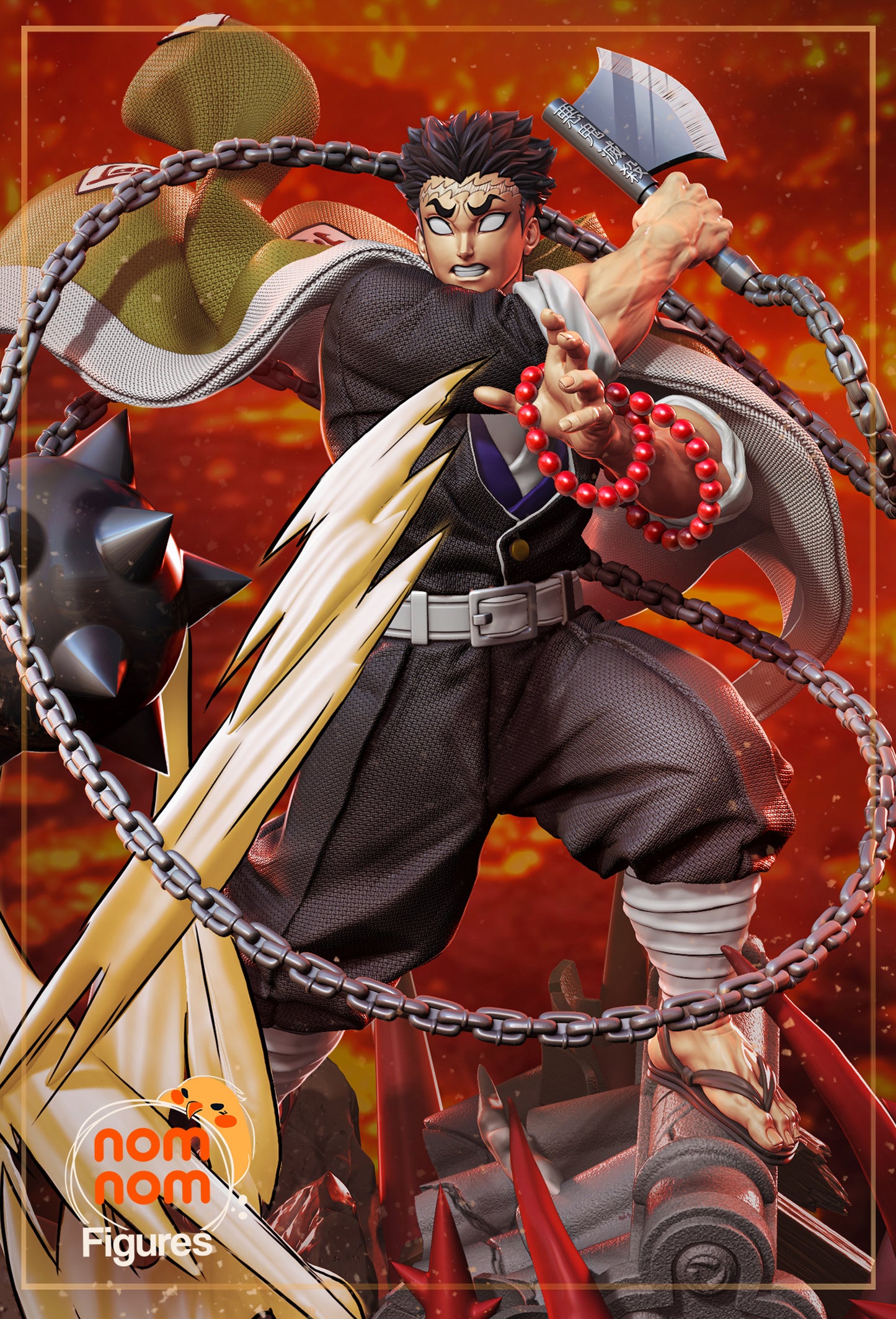 Gyomei Himejima | Resin Model or Bust Kit | Demon Slayer Stone Hashira