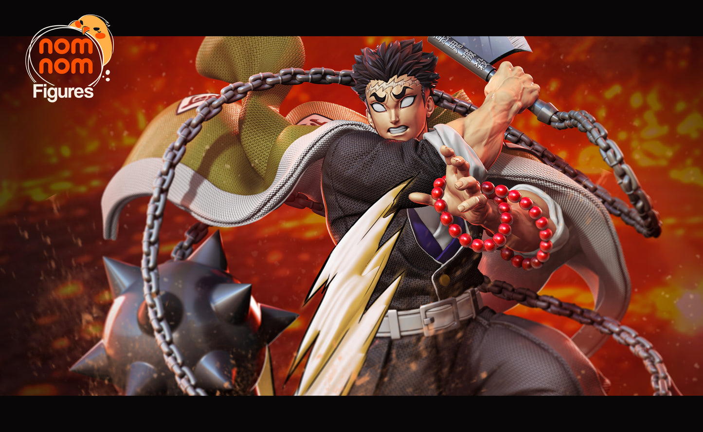Gyomei Himejima | Resin Model or Bust Kit | Demon Slayer Stone Hashira