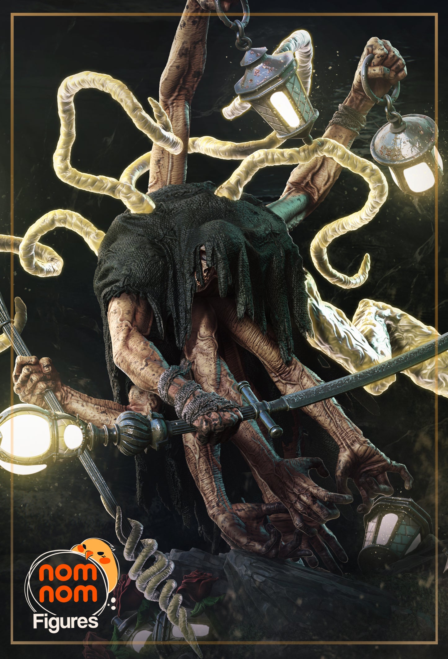 Lampmaster | Resin Model Kit | Clair Obscur: Expedition 33 Boss of Stone Wave Cliffs