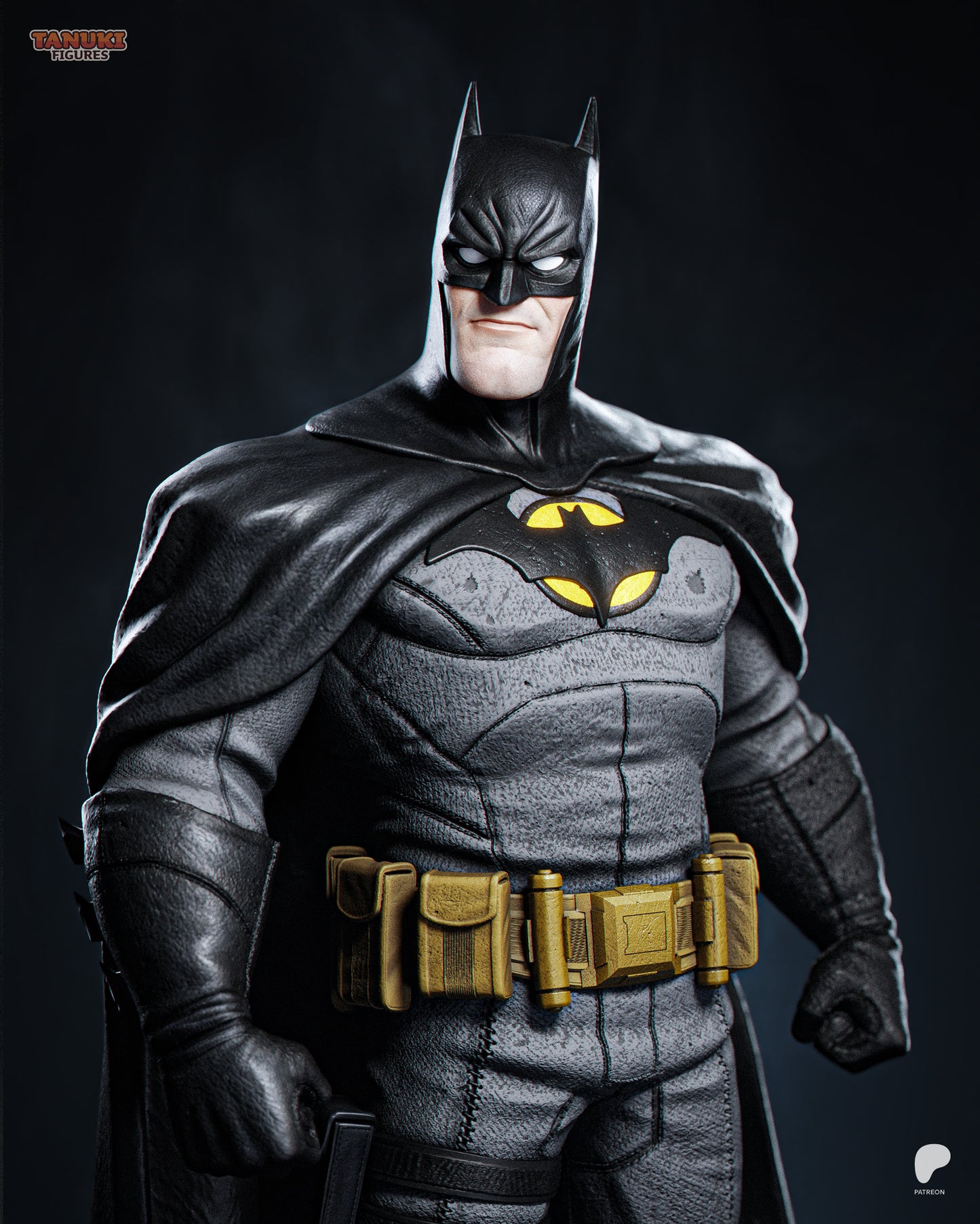 Batman | 7.5-Inch Resin Model Kit | Toon-Style Caped Crusader