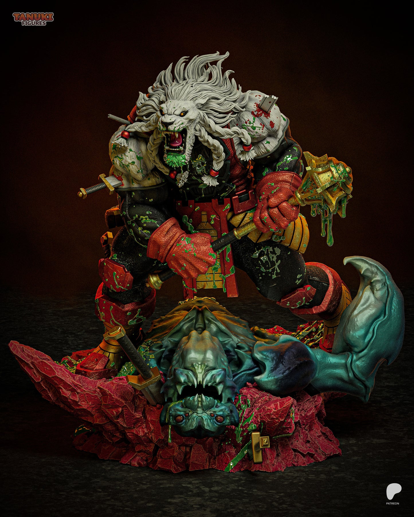 Battle Beast | Resin Model or Bust Kit | Invincible Galactic Gladiator